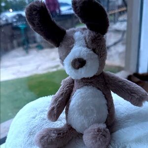 Mud Pie - 6” Farm Plush Rattle Pal Puppy so cute. See other baby toys listed